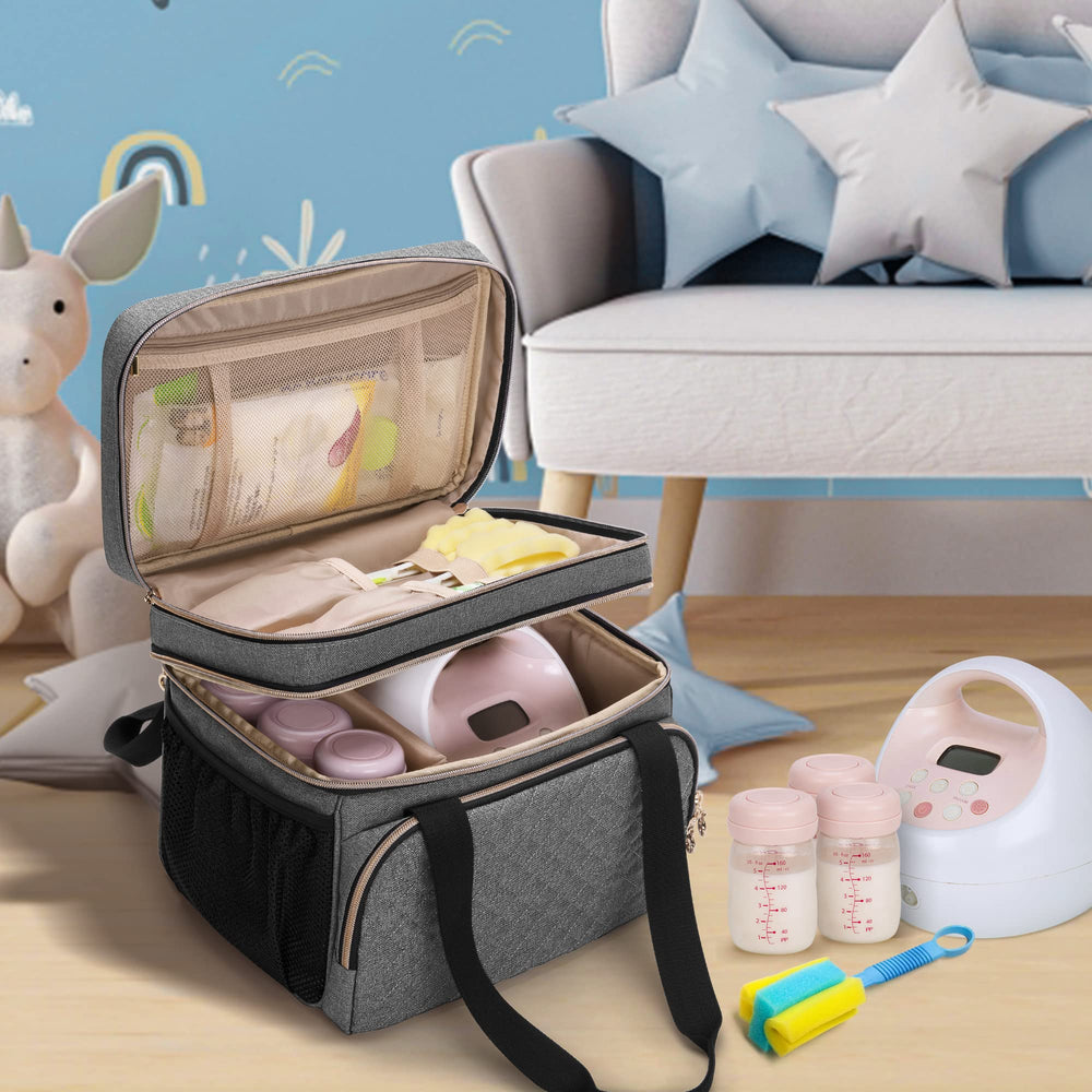 Luxja bag size 11.5 by 7 by 9.5 inches ideal for home or travel.