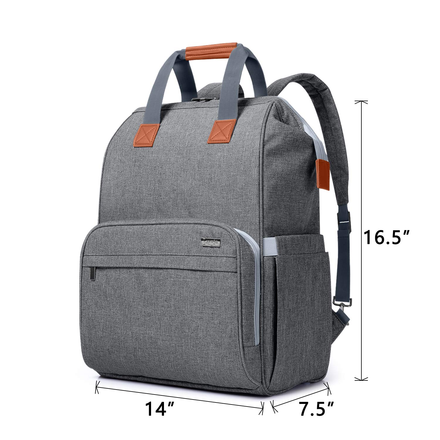 LUXJA hidden shoulder straps provide convertible carry as backpack or tote