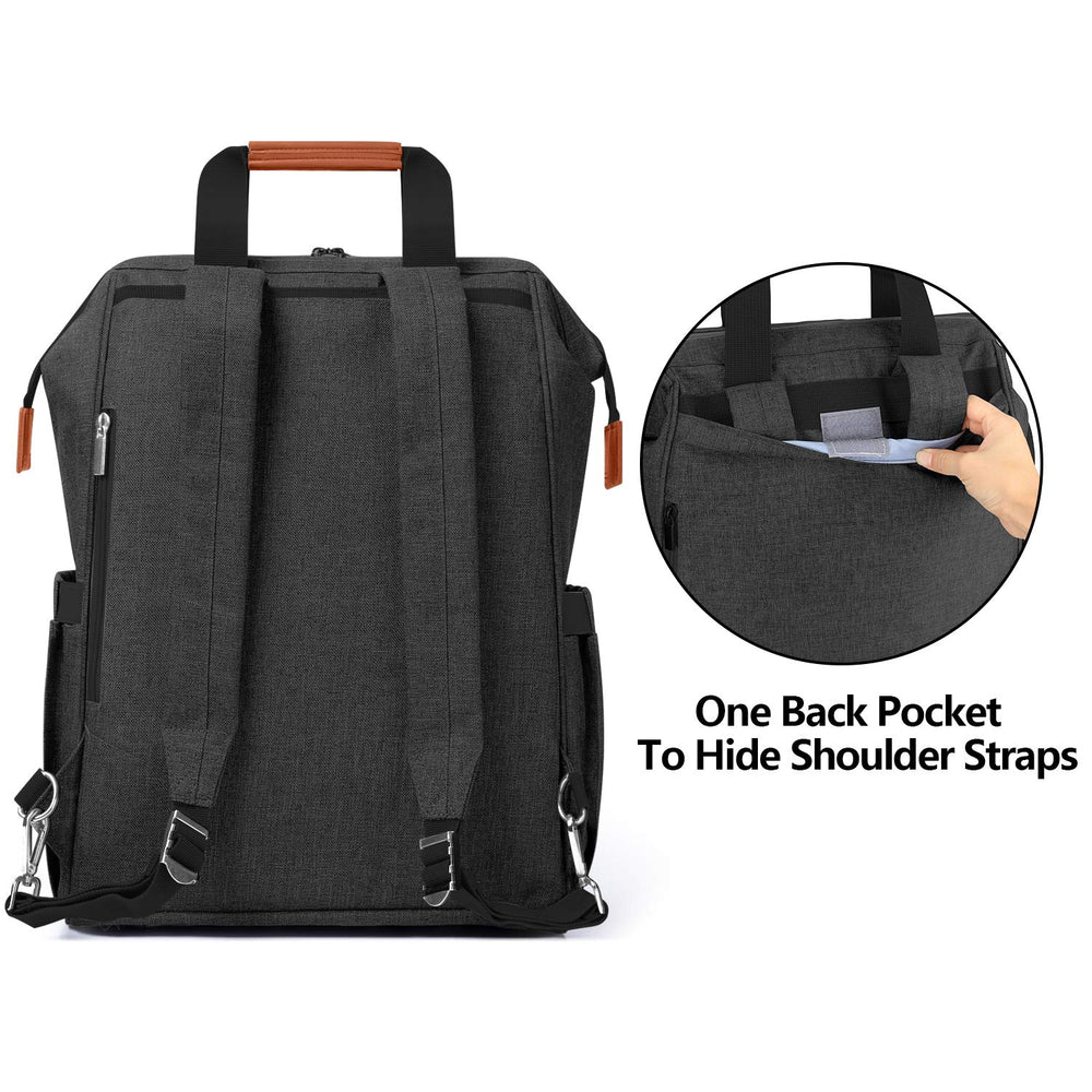 LUXJA breast pump bag top opening enables fast access to items.