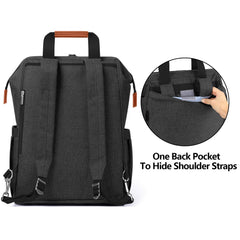 LUXJA breast pump bag top opening enables fast access to items.