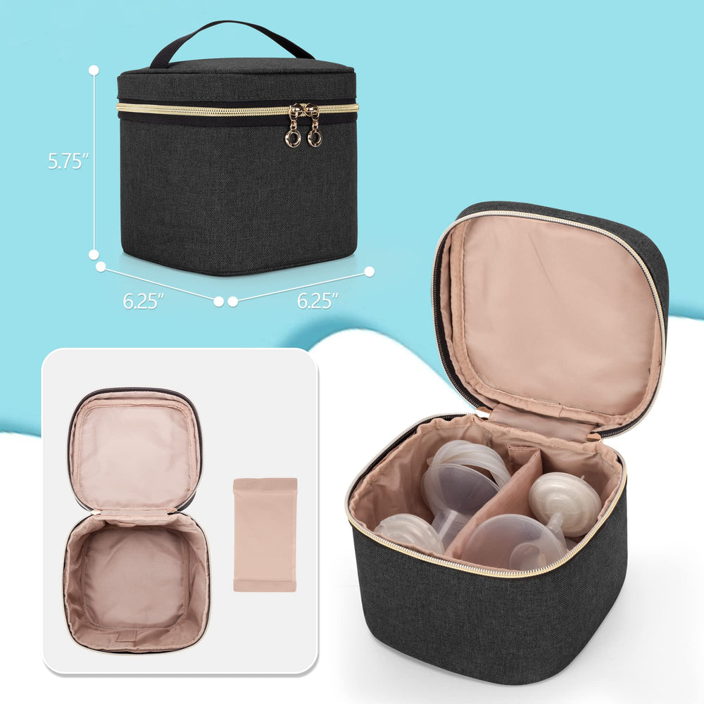LUXJA breastmilk cooler bag keeps bottles secure during travel