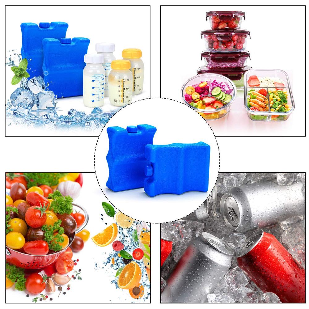 Luxja compact freezer packs store easily for at-home or travel use.