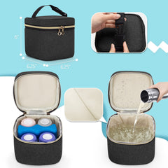LUXJA small carrying case with divider keeps pump parts organized