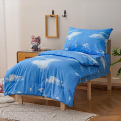 Luxlovery fitted sheet for toddlers with 8-inch pocket stays snug on beds.