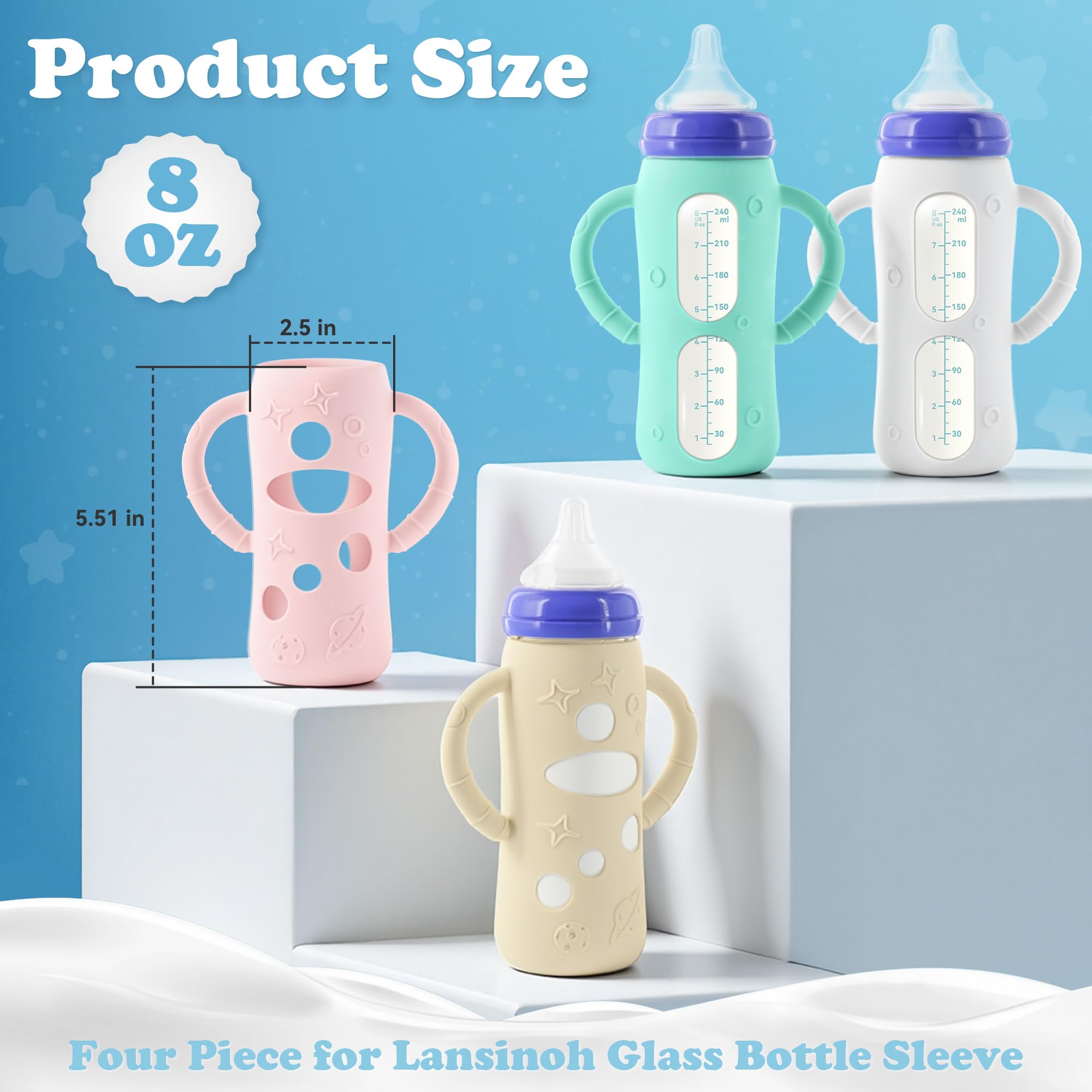 Luxnary Starry Sky sleeve with ergonomic handles offers secure, comfortable grip.