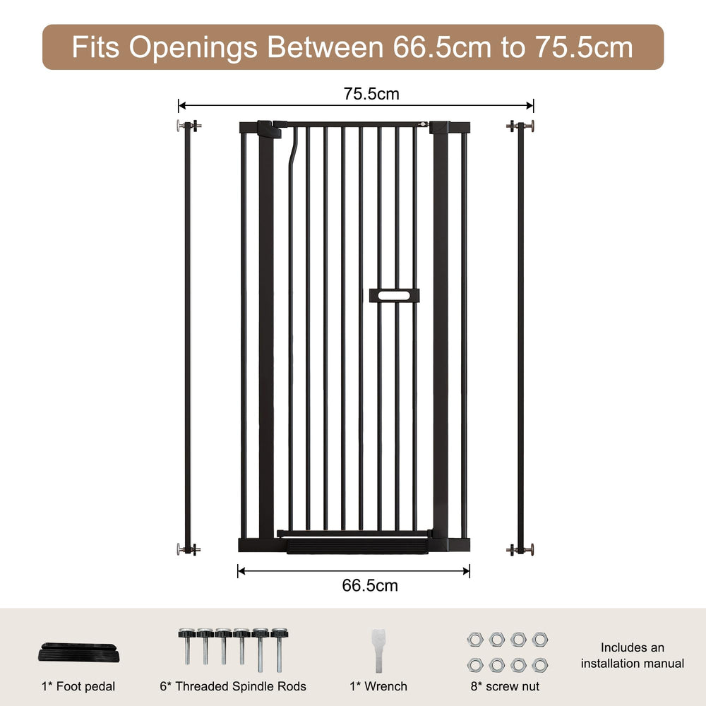 LuxTrsde 1-37 inch narrow gap helps prevent squeezing through.