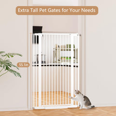 LuxTrsde adjustable-width gate fits 30.1–33.8 inches for doorways