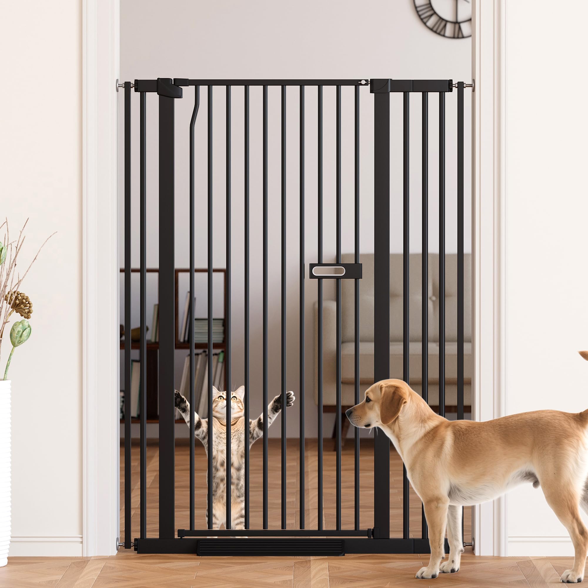 LuxTrsde cat gate 55-1 inch height deters tall pets