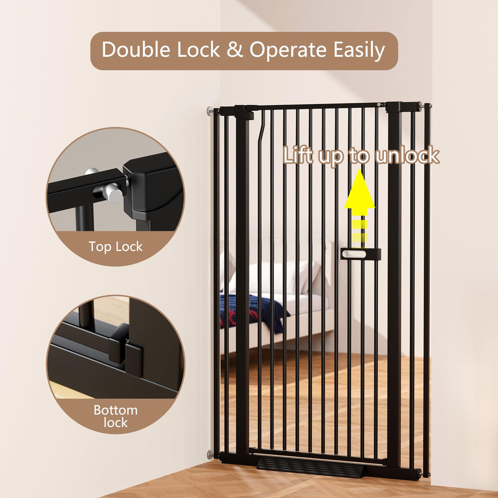 LuxTrsde pressure-mounted, no-drill installation protects walls during setup