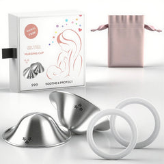 Luxury Little 999 Silver Nursing Cups with breathable design for comfortable wear.