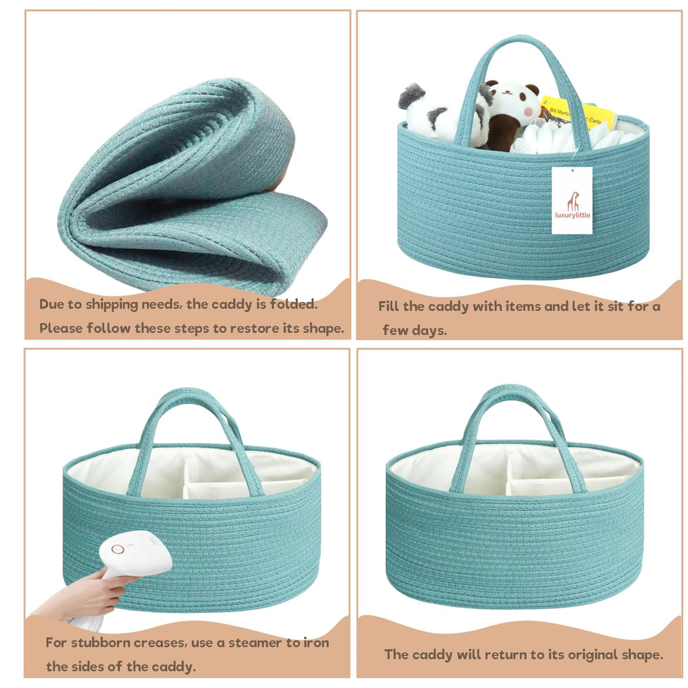 Luxury Little caddy folds for travel and then returns to full shape.