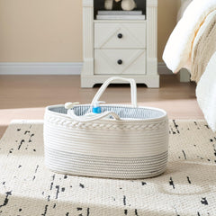 Luxury Little cotton rope basket offers skin-friendly, durable storage with timeless appeal.