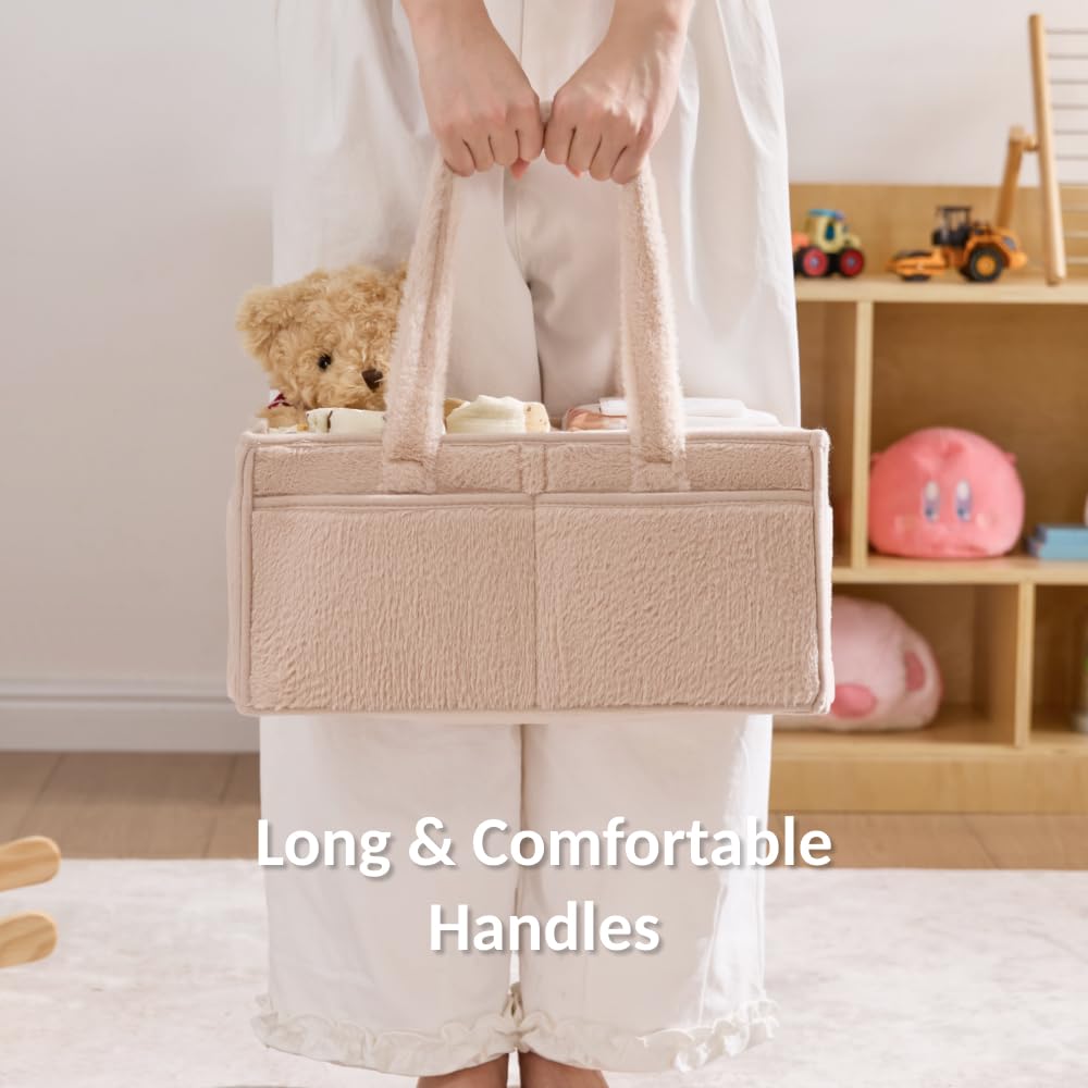 Portable Luxury Little diaper organizer ideal for nursery to car trips.