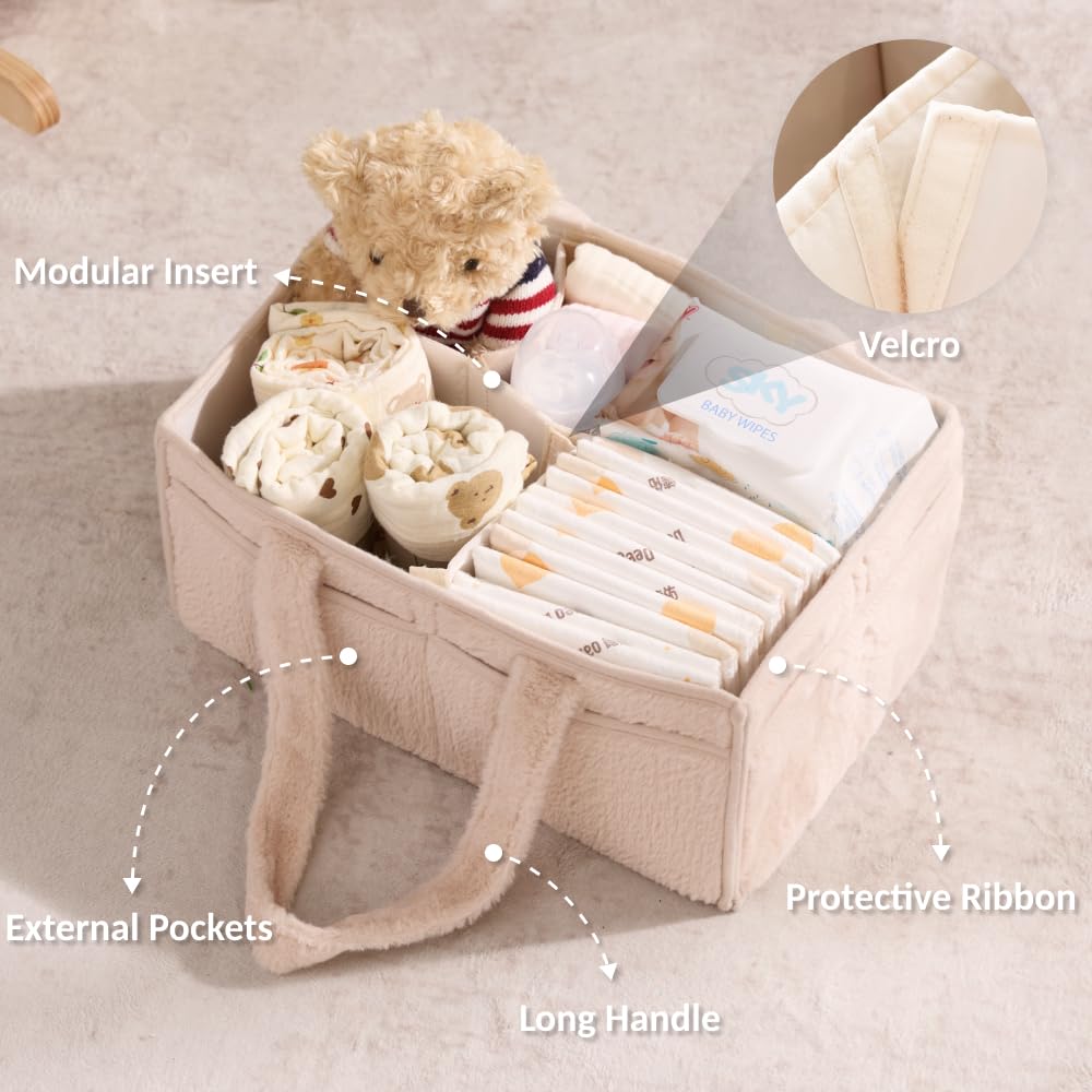 Luxury Little caddy interior with removable divider for customizable organization.