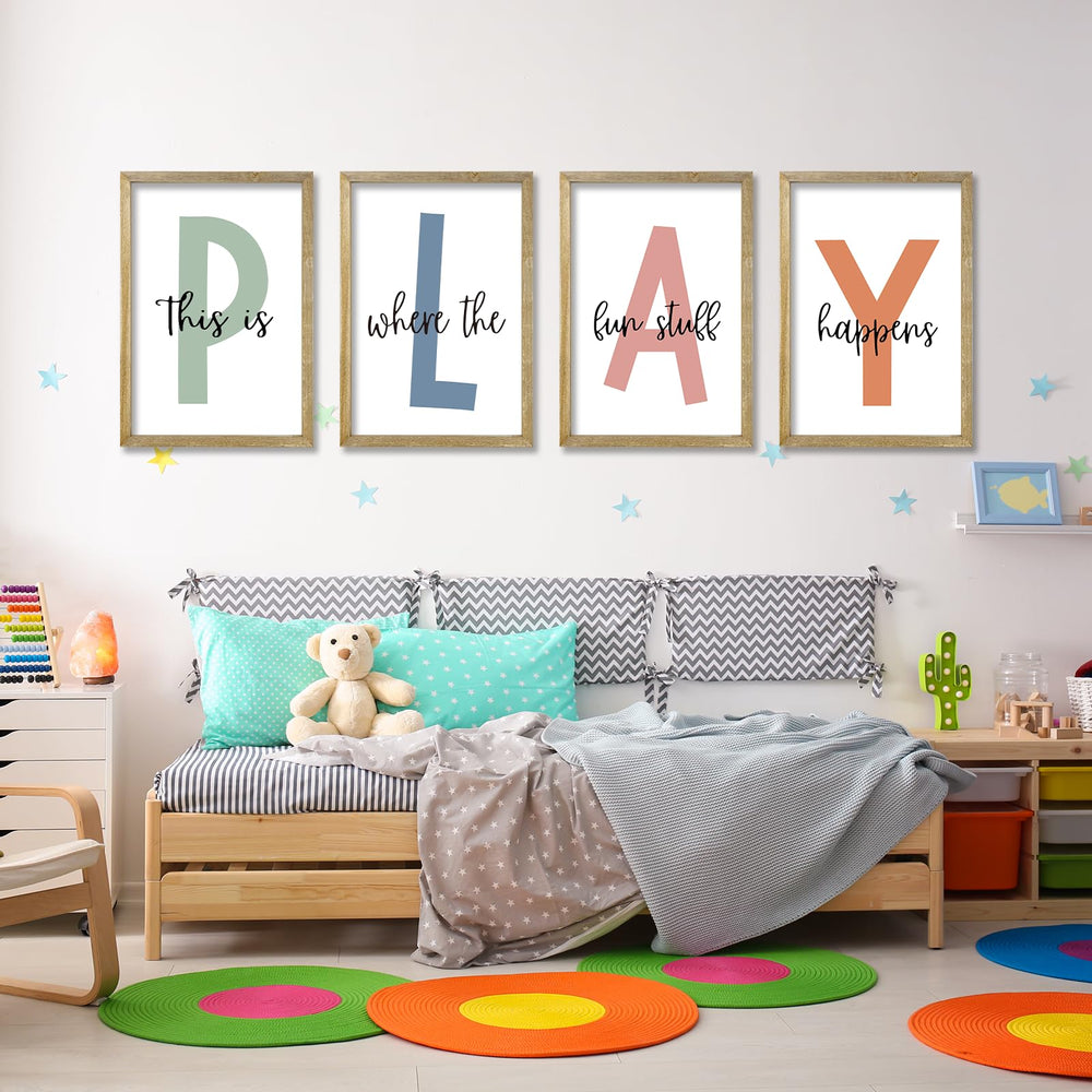 LuZhiQiang 16x11 inch signs brighten blank walls with warm rustic charm.