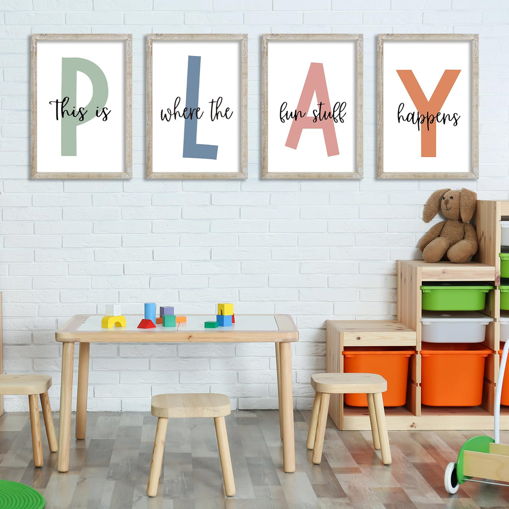 LuZhiQiang 16x24 inch signs create focal points in kids' rooms.
