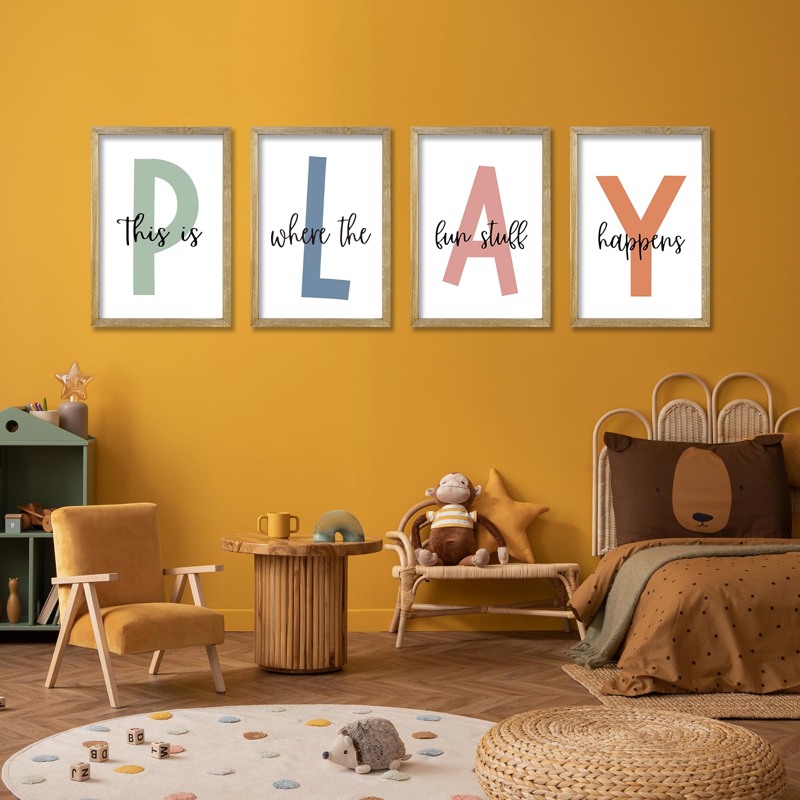 LuZhiQiang toddler nursery decor wood signs ideal gift for families.