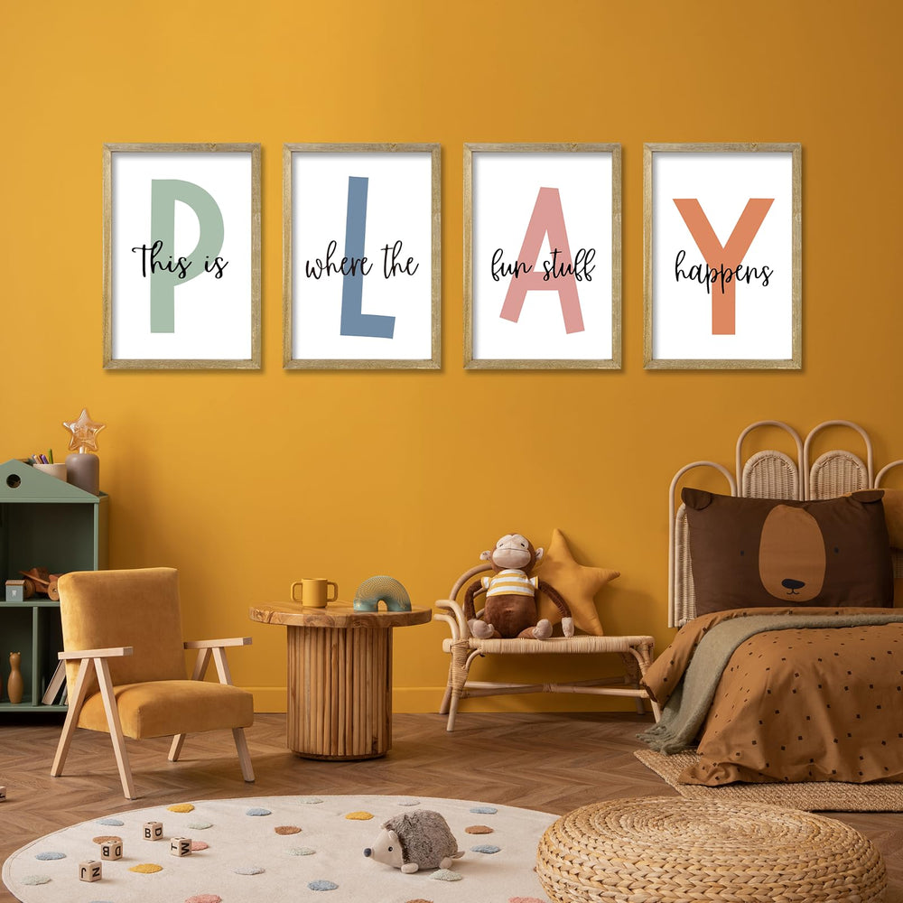LuZhiQiang toddler nursery decor wood signs ideal gift for families.