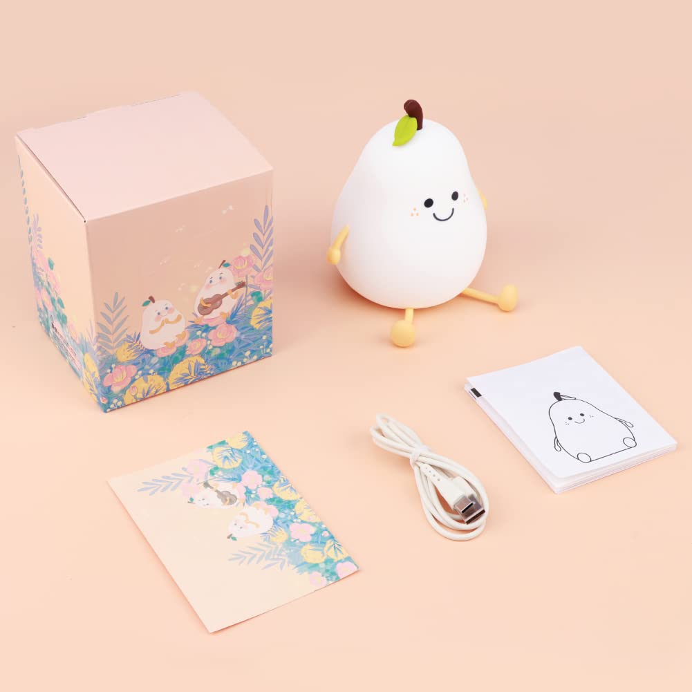 LVOERTUIG Cute Pear night light gift packaging ready for gifting