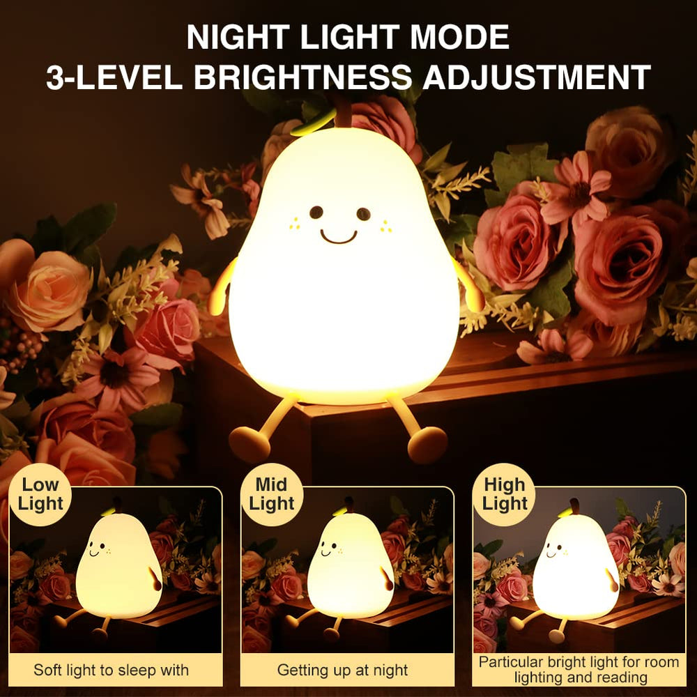 LVOERTUIG Cute Pear night light packaging box for gifting