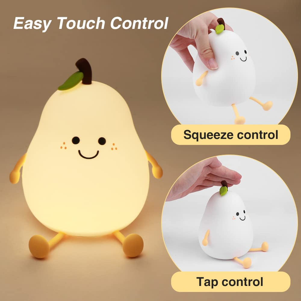 LVOERTUIG Cute Pear night light side view showing gentle ambiance