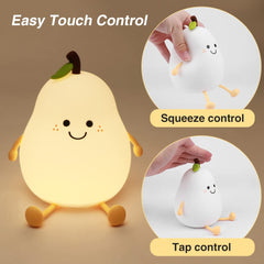 LVOERTUIG Cute Pear night light side view showing gentle ambiance