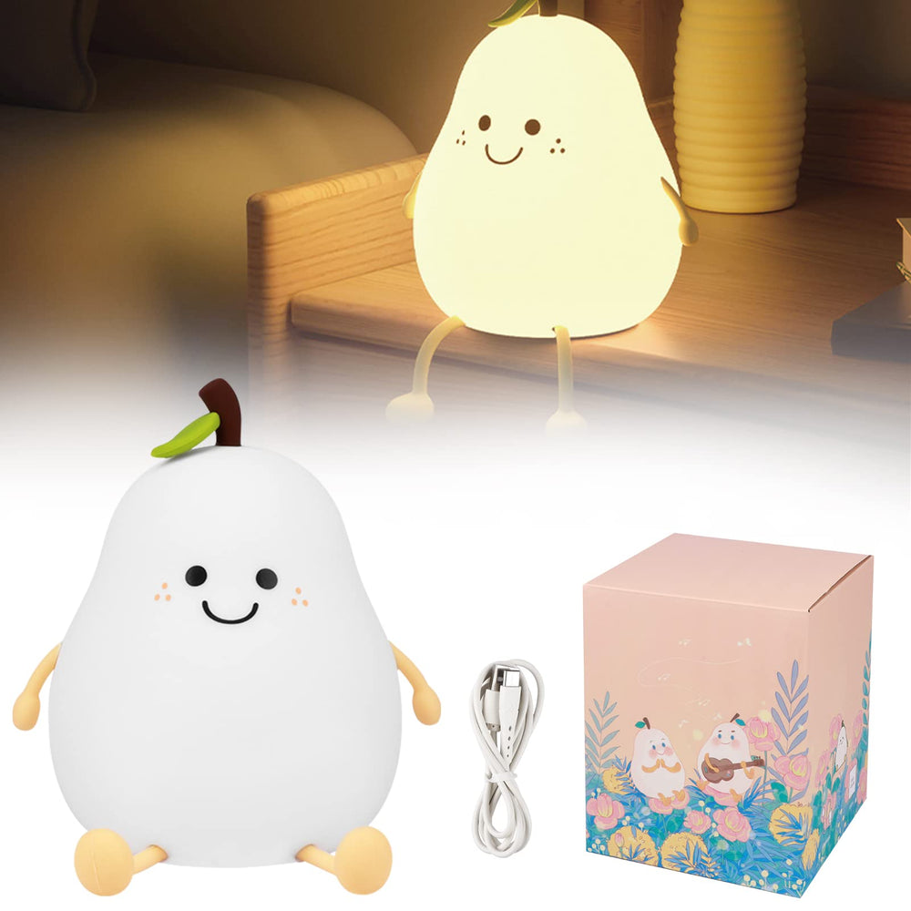 LVOERTUIG Cute Pear night light travel-friendly compact design