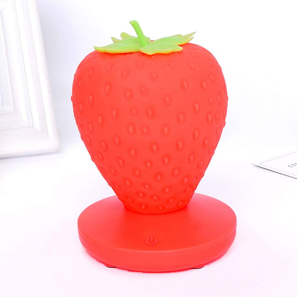 LVOERTUIG Strawberry Night Light silicone durability and soft texture