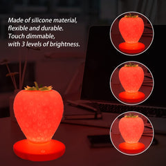 LVOERTUIG Strawberry Night Light with soft touch interaction