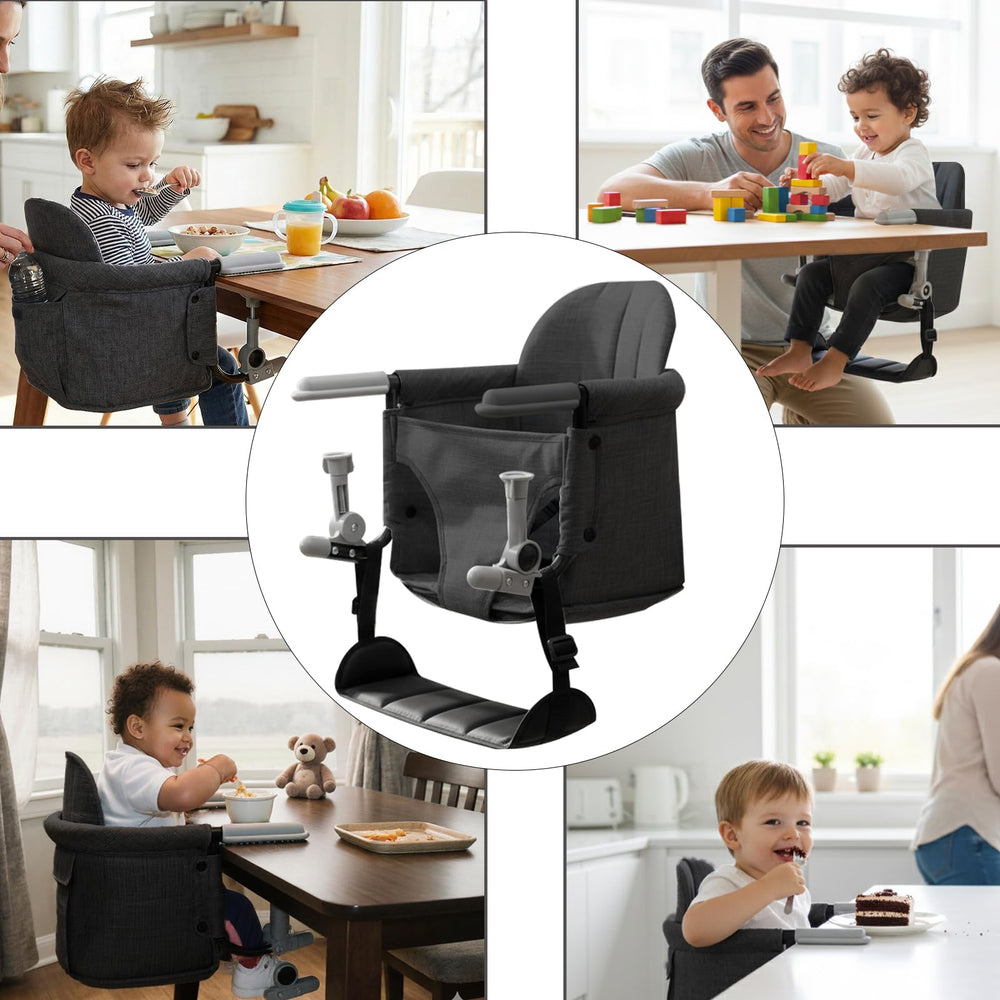 Lvvbaby one-click clamp setup locks tables in seconds.
