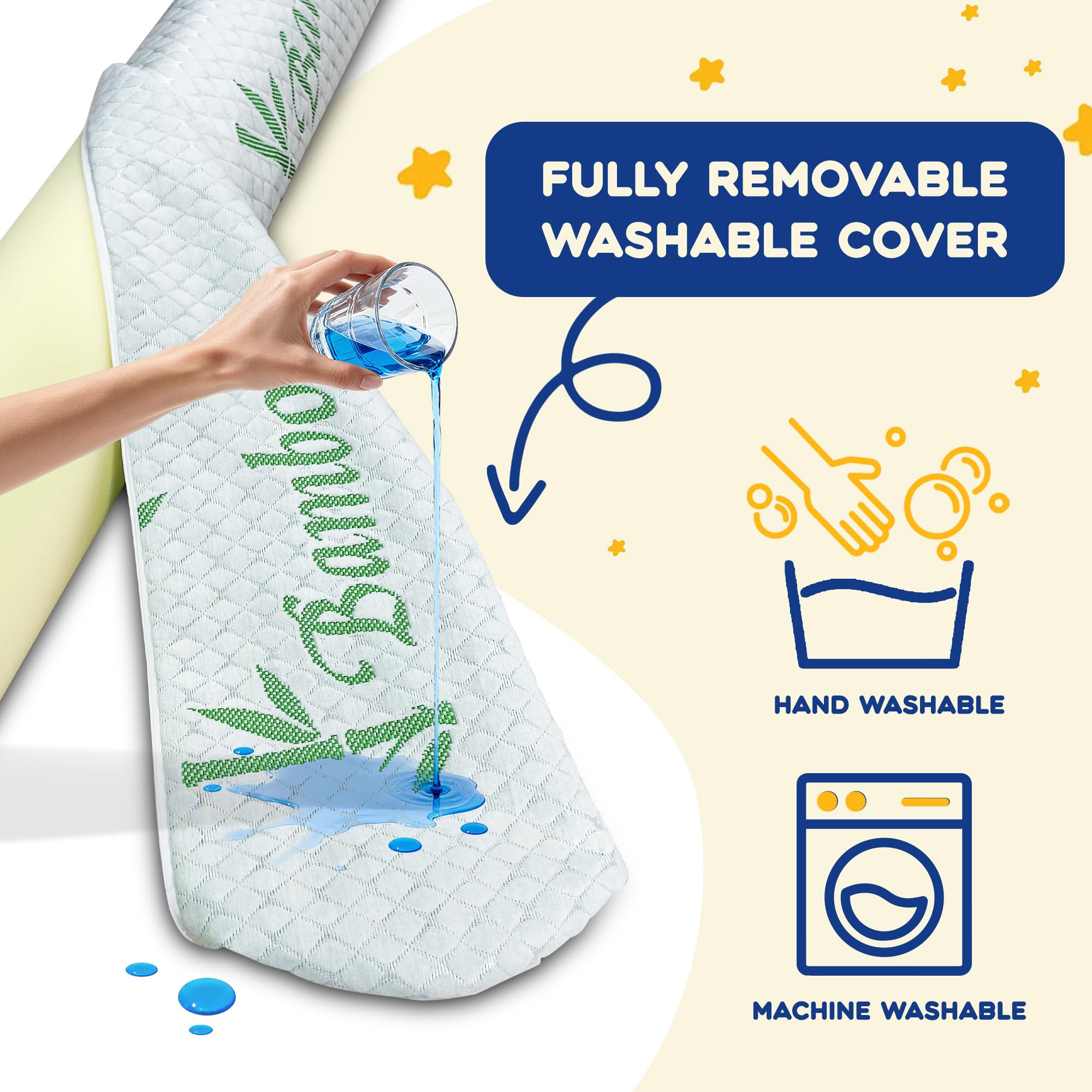 LVYSHOW full-length bumper guards edges for safer night sleep