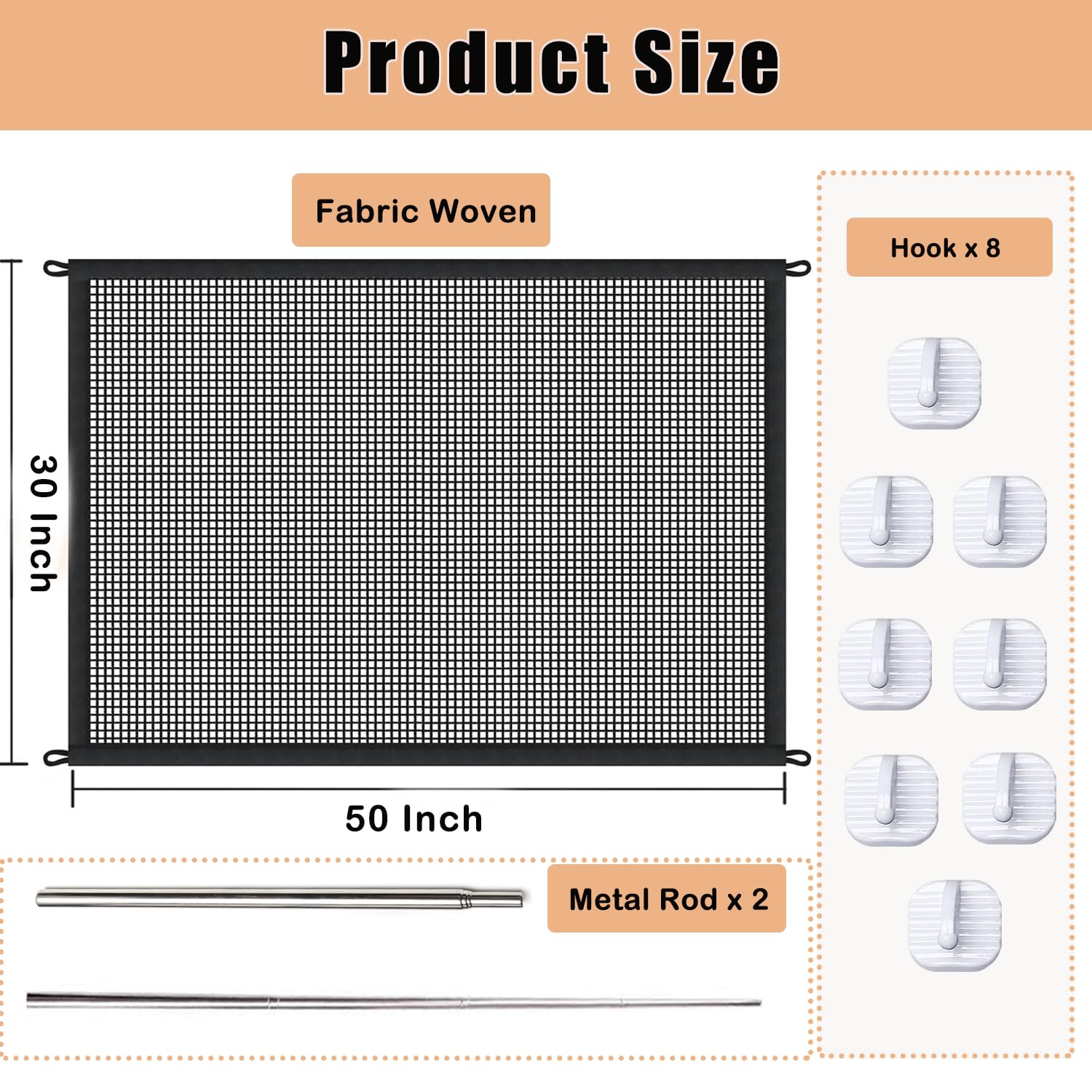 LWFCOEE magic pet gate with sticky hooks enables tool-free install.