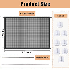 LWFCOEE Mesh Dog Gate durable mesh shows resilience against pet scratching and pawing.