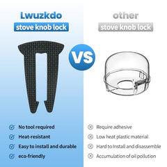 Lwuzkdo knob locks installed without tools for quick setup