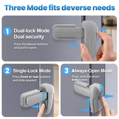 Lwuzkdo freezer door latch in durable grey ABS.