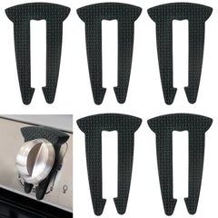 Lwuzkdo gas stove knob locks 5-pack in black protects curious kids