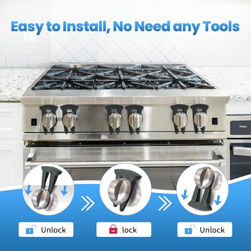 Lwuzkdo kitchen safety design highlights simple, tool-free installation