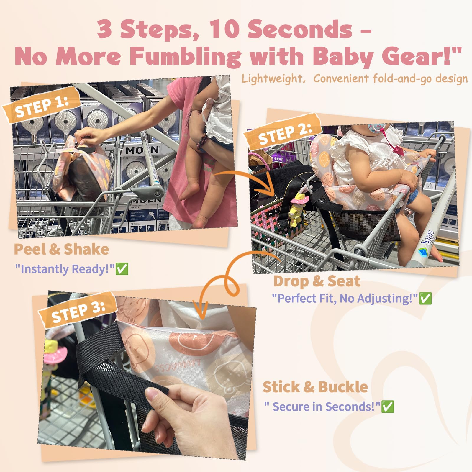 LWWACSS 3 in 1 design covers carts high chairs and swings