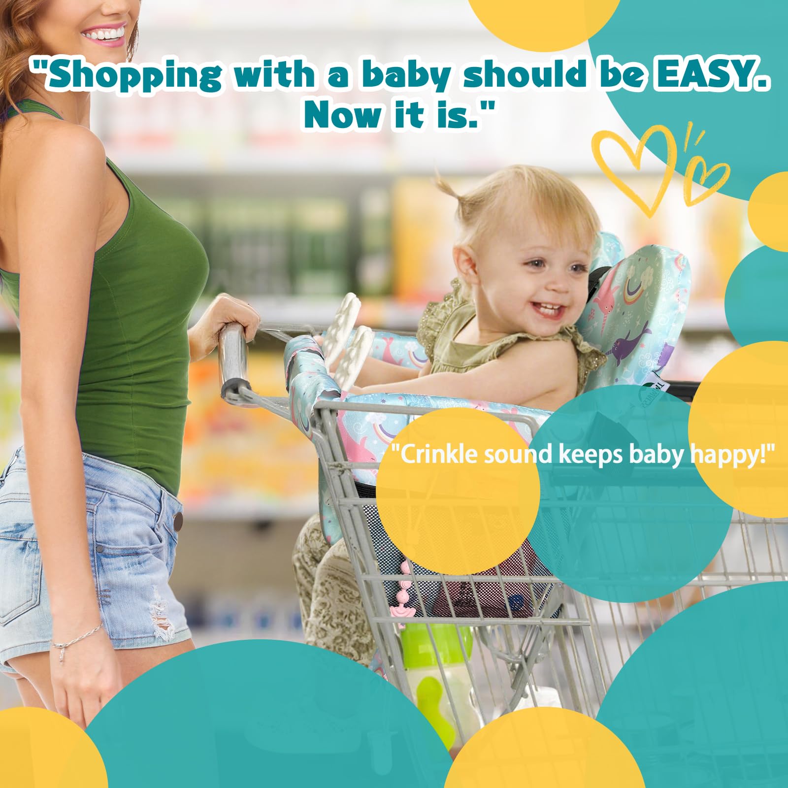 LWWACSS Ocean Blue breathable fabric reduces sweat and keeps baby comfortable.