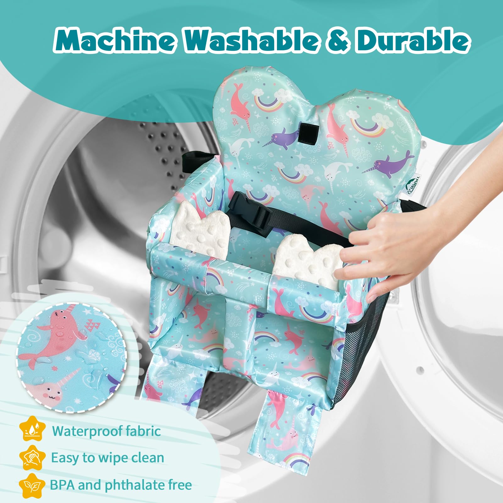 LWWACSS Ocean Blue easy-care fabric is wipe-clean or machine washable.