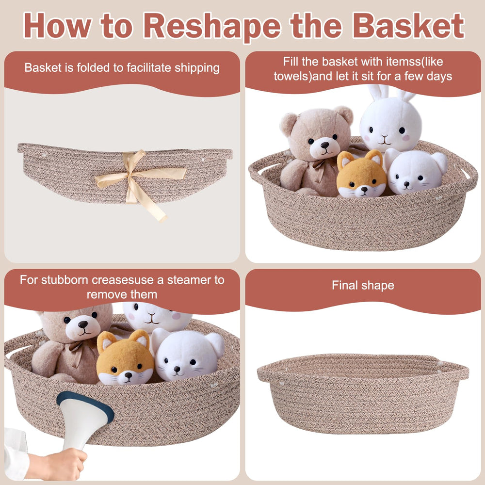 LWYMX versatile basket for cosmetics, keys, and snacks.