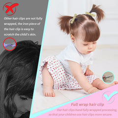 LXC YIZHIFA clip with soft ribbon wrap prevents pulling