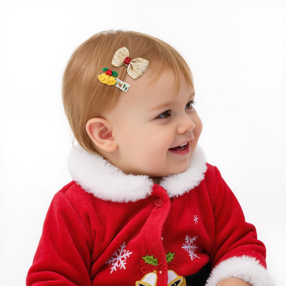 LXC YIZHIFA jingle bell clip adds festive flair for delicate hair