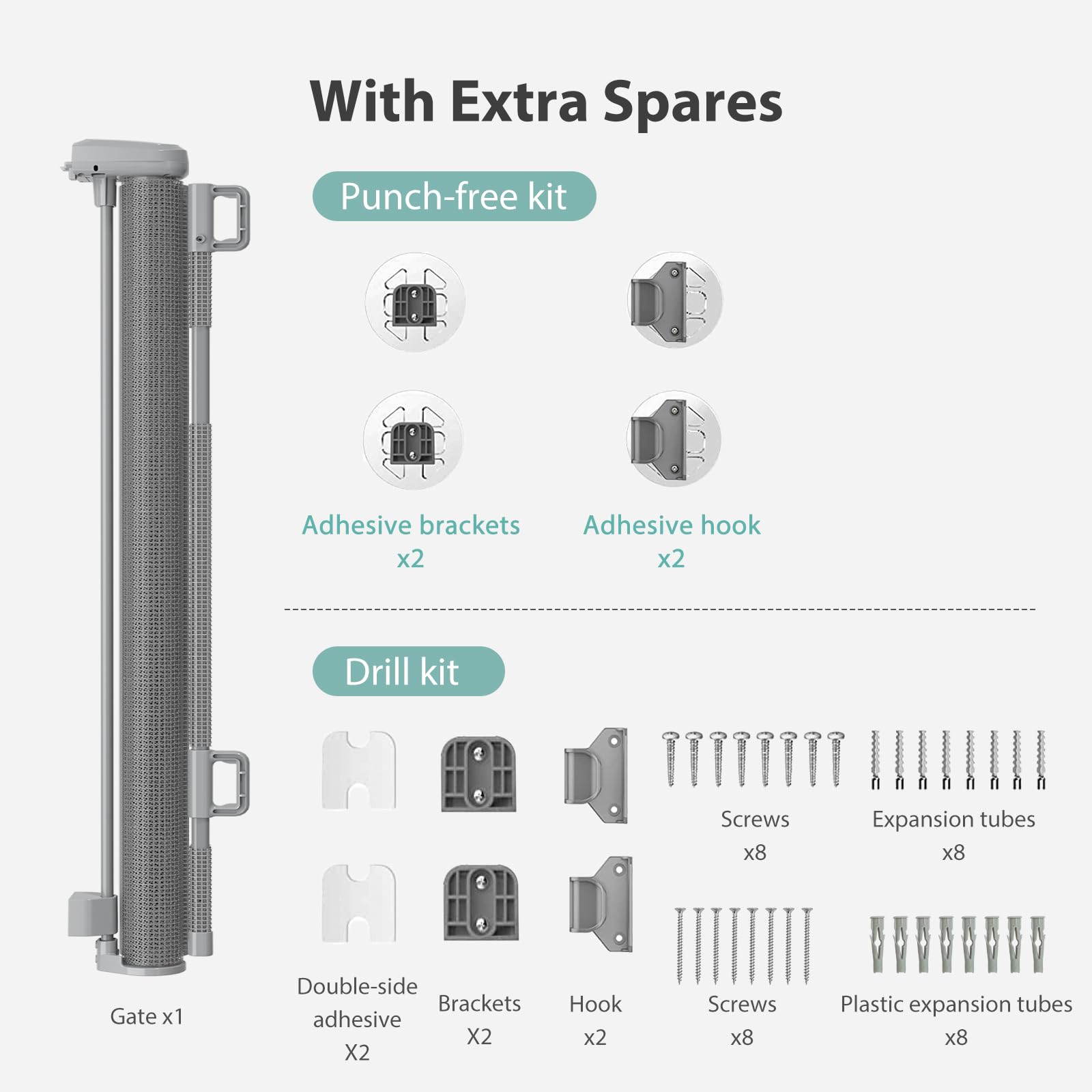 LXCGROOMER 41-inch tall gate forms a clear boundary.