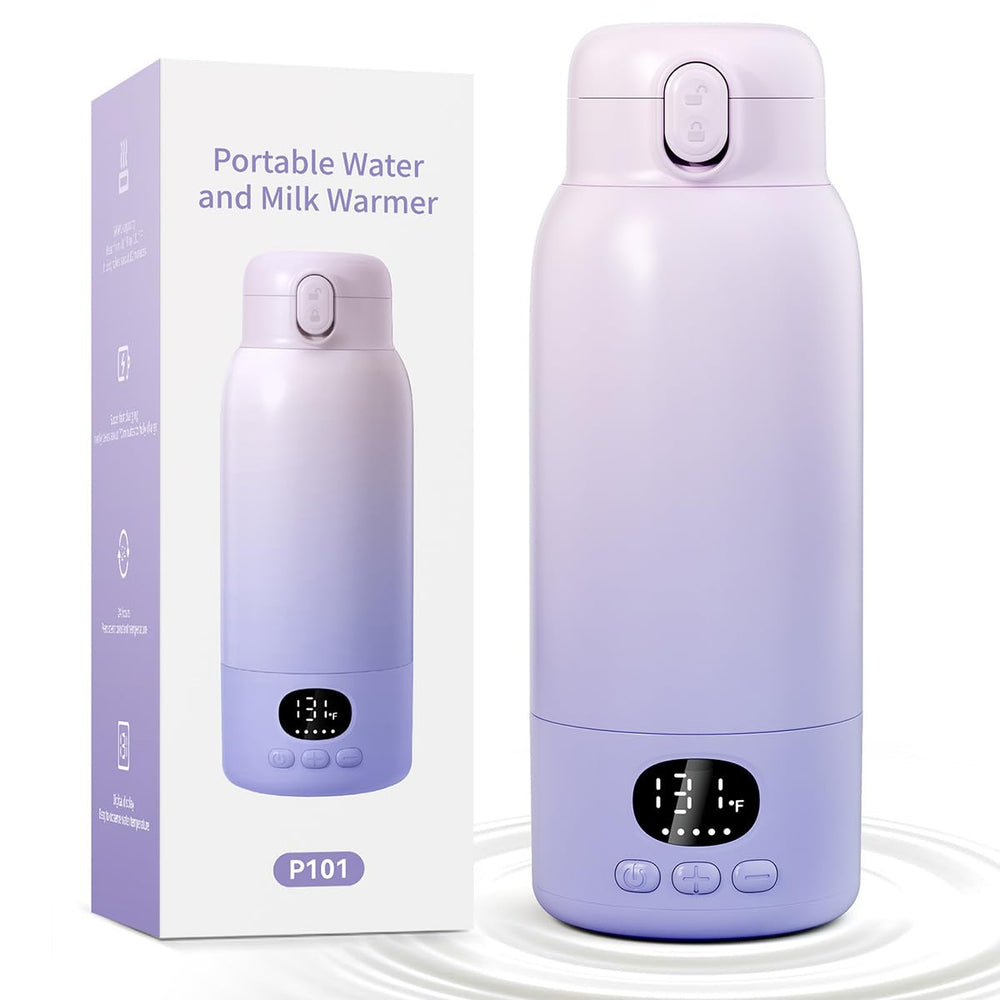 Lxlu portable bottle warmer on the go with 17oz capacity for travel feeding.