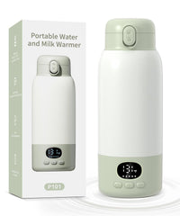 Lxlu portable bottle warmer 17oz warms milk on the go for outdoor feeding.