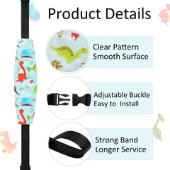 LXPKKIG dinosaur head strap offers cute pattern and secure neck stabilization.