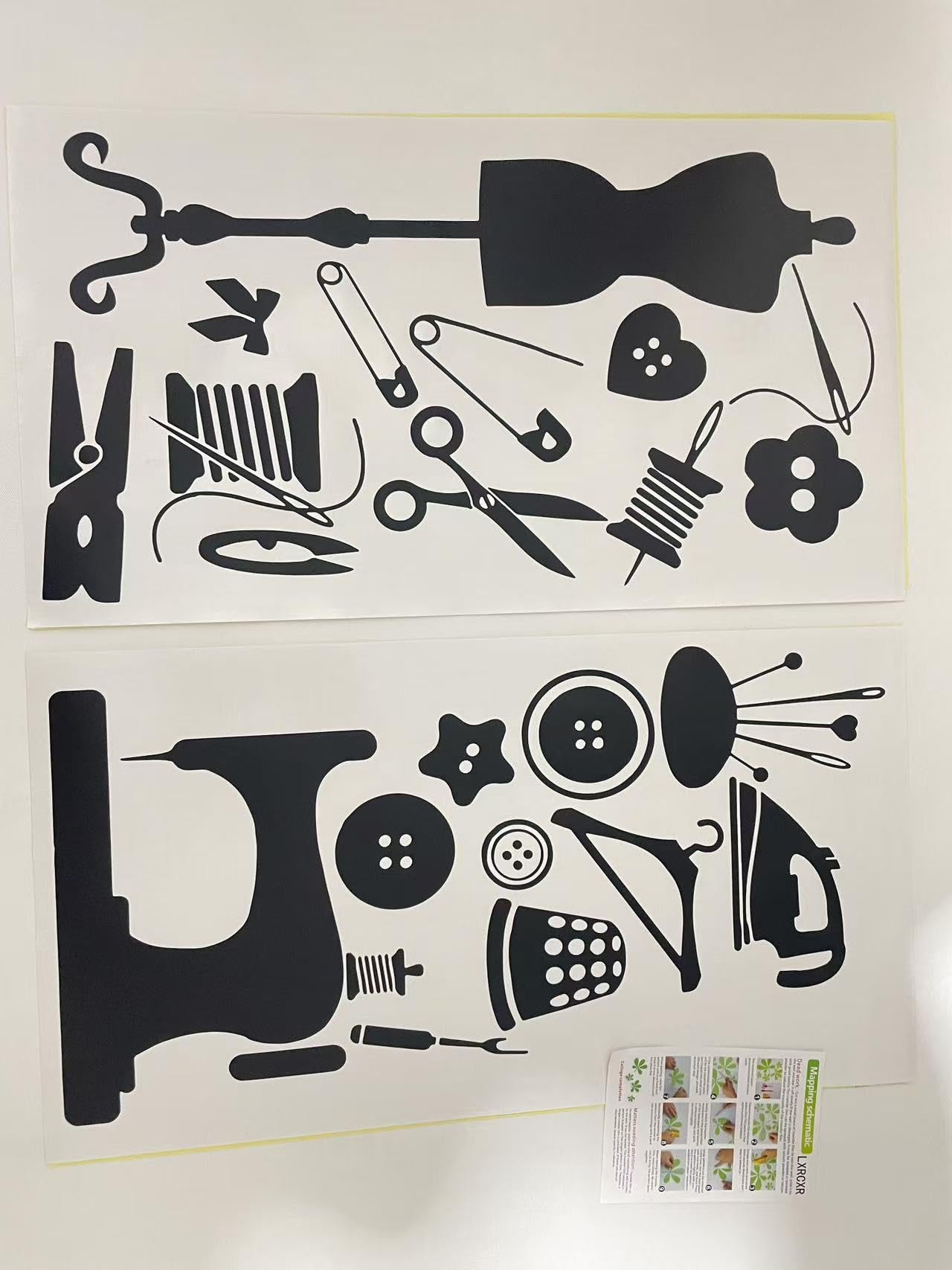 LXRCXR storefront background wall sticker elevates display