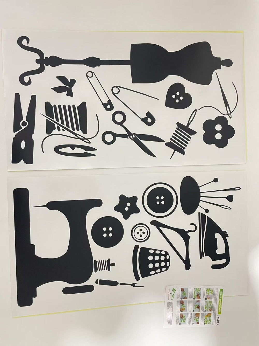 LXRCXR storefront background wall sticker elevates display