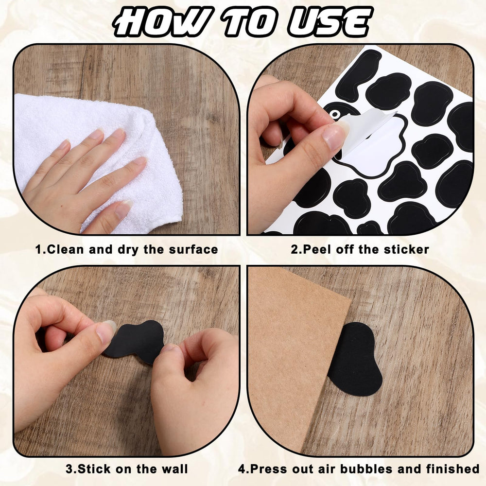 LXUEJIE cow print decals peel-and-stick on smooth surfaces with no residue